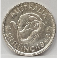 AUSTRALIA 1943 S ONE 1 SHILLING